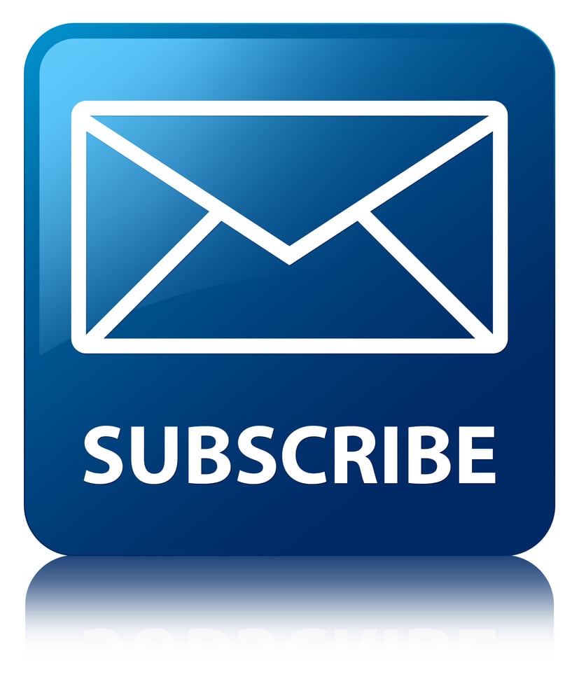 Subscribe (email icon) blue square button